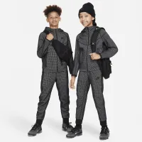 Nike Sportswear Tech Fleece Big детские (Boy's) Winterized Full-Zip Толстовка с капюшоном цвет черный