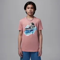 Nike Jordan Big дитячі AJ1 Wave футболка Pink