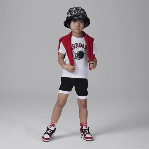 Nike Jordan Hoop Styles Toddler 2-Piece шорты набор цвет черный