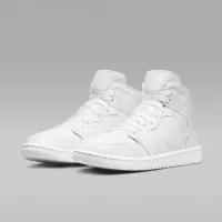 Nike Air Jordan 1 Mid жіноча Кросівки колір білий