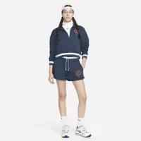 Nike Sportswear Phoenix Fleece Heritage женская С высокой Талией шорты синий