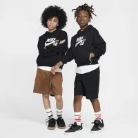Nike SB Icon Fleece EasyOn Big дитячі оверсайз Pullover Толстовка з капюшоном колір чорний