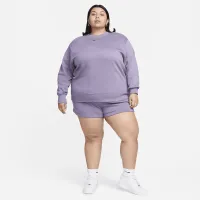 Nike Sportswear Phoenix Fleece жіноча оверсайз Crew-Neck світшот (великі розміри) колір фіолетовий