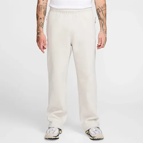 Nike Solo Swoosh чоловічі Open-Hem Fleece Pants колір сірий