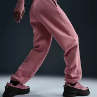 Nike Sportswear Phoenix Fleece женская С высокой Талией оверсайз Sweatpants Pink
