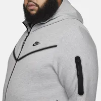 Nike Sportswear Tech Fleece мужские Full-Zip Толстовка с капюшоном цвет серый