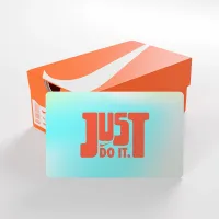 Nike Gift Card Mailed in a Mini Nike Shoebox синий