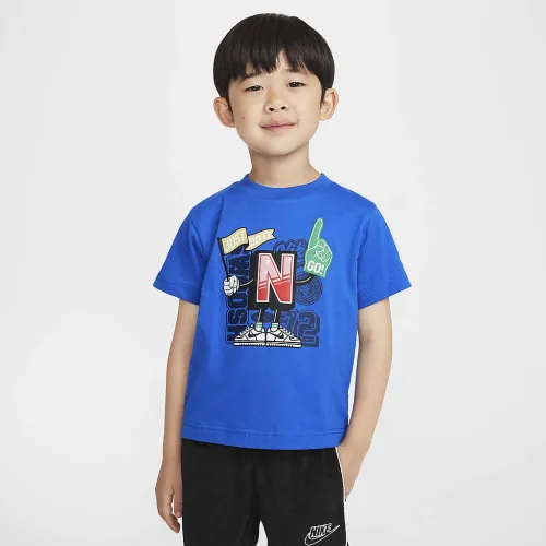 Nike Step Up Your Game Toddler Graphic футболка синий