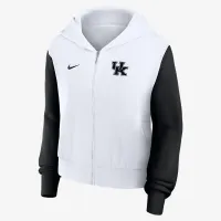 Kentucky Athletic Prep Colorblocked Script Women’s Nike College Full-Zip Толстовка с капюшоном цвет белый