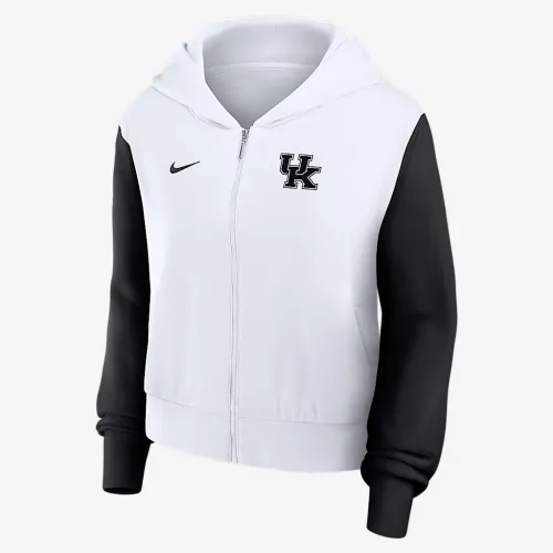 Kentucky Athletic Prep Colorblocked Script Women’s Nike College Full-Zip Толстовка с капюшоном цвет белый