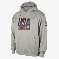 USA Practice чоловічі Nike баскетбольні Fleece Толстовка з капюшоном колір сірий