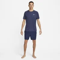 Nike Essential чоловічі Short-Sleeve Hydroguard Swim Shirt блакитний