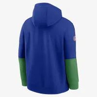Seattle Seahawks Logo Team Issue Club мужские Nike NFL Pullover Толстовка с капюшоном синий