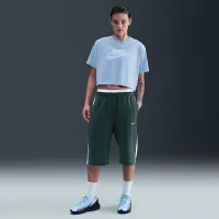 Nike Sportswear Essential жіноча Cropped Logo футболка блакитний