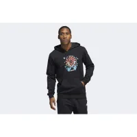Кофта/футболка adidas Trae Толстовка з капюшоном HF4528 - Чорна