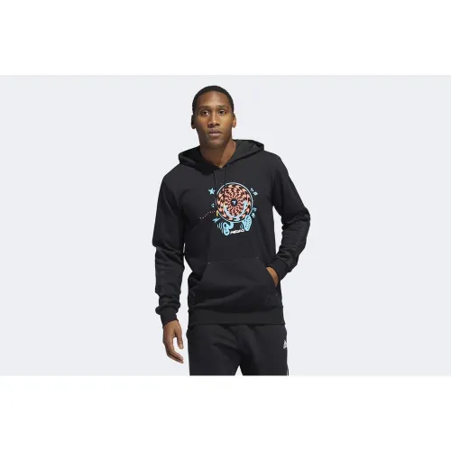 Кофта/футболка adidas Trae Толстовка з капюшоном HF4528 - Чорна