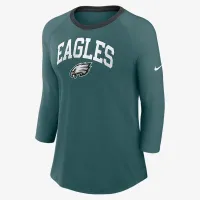 Philadelphia Eagles жіноча Nike NFL 3/4-Sleeve футболка колір зелений