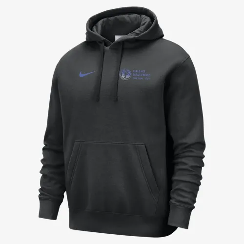 Dallas Mavericks Club Courtside мужские Nike NBA Pullover Толстовка с капюшоном цвет черный