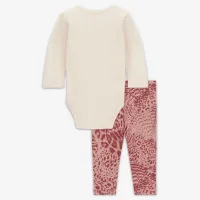 Nike Animal Print Bodysuit and Leggings Set Baby 2-Piece Set Pink