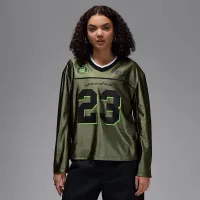 Nike Jordan жіноча Long-Sleeve Jersey Top колір зелений
