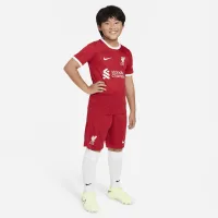 Liverpool FC 2023/24 Stadium Home Big детские Nike Dri-FIT Soccer шорты цвет красный
