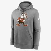 Cleveland цвет коричневыйs Rewind Club Logo Men’s Nike NFL Pullover Толстовка с капюшоном цвет серый