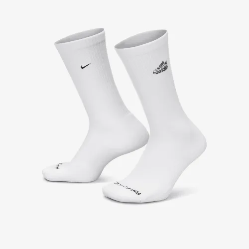 Nike Everyday Plus Cushioned Crew шкарпетки (1 пара) колір білий