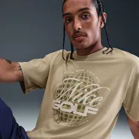 Nike чоловічі для гольфу футболка колір коричневий