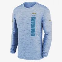 Los Angeles Chargers Sideline Velocity чоловічі Nike Dri-FIT NFL Long-Sleeve футболка блакитний
