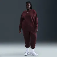 Nike Sportswear Phoenix Fleece жіноча оверсайз Crew-Neck світшот (великі розміри) колір червоний