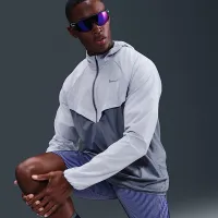 Nike Stride чоловічі Repel UV Running Куртка колір сірий