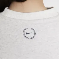Nike Sportswear Club Fleece Big детские (Girls') оверсайз Crew-Neck свитшот цвет коричневый