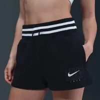 Nike Sportswear Phoenix Fleece женская С высокой Талией Loose Graphic шорты цвет черный