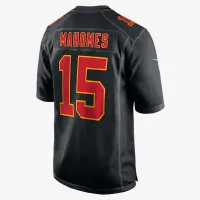 Patrick Mahomes Kansas City Chiefs Super Bowl LIX мужские Nike NFL Game Fashion Jersey цвет черный