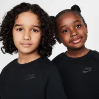 Nike Tech Fleece Little дитячі Tee and шорти комплект колір чорний