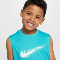Nike Dri-FIT Little детские Multi Sleeveless Top цвет зеленый