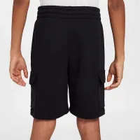 Nike Sportswear Club Big дитячі French Terry Cargo шорти колір чорний