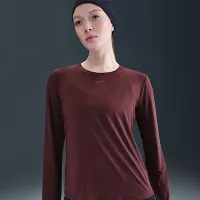 Nike One Classic жіноча Dri-FIT Long-Sleeve Top колір червоний