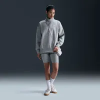 Nike Sportswear Phoenix Fleece жіноча оверсайз 1/4-Zip світшот колір сірий