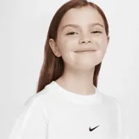 Nike Sportswear Big детские (Girls') оверсайз футболка цвет белый