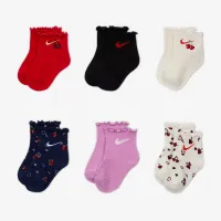 Nike Cherry Baby (12-24M) Lettuce носки (6 пары) цвет красный
