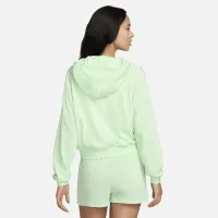 Nike Sportswear Chill Terry женская Loose Full-Zip French Terry Толстовка с капюшоном цвет зеленый