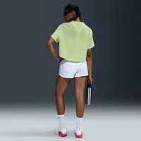 Nike One Relaxed женская Dri-FIT Cropped Short-Sleeve Top Yellow