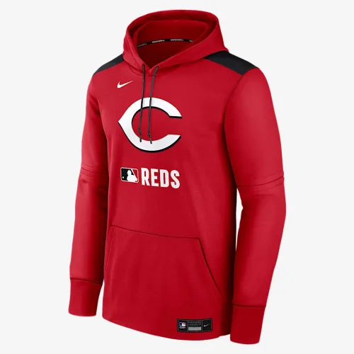 Cincinnati цвет красныйs Authentic Collection мужские Nike Therma MLB Pullover Толстовка с капюшоном цвет красный