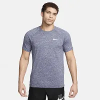 Nike чоловічі Heatheколір червоний Short-Sleeve Hydroguard Swim Shirt блакитний