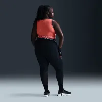 Nike Pro жіноча Dri-FIT Cropped Tank Top (великі розміри) Orange