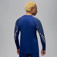 Nike Paris Saint-Germain 2024/25 Stadium Fourth мужские Jordan Dri-FIT Soccer Replica Long-Sleeve Jersey синий