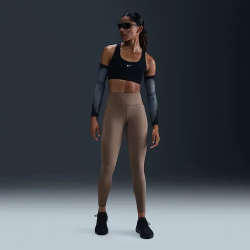 Nike Swift жіноча З високою талією 7/8 Running лосіни з кишенямиколір коричневий