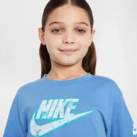 Nike Flow-Ral Little детские Boxy Graphic футболка синий