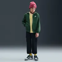 Nike Sportswear Club Fleece Big детские Full-Zip Толстовка с капюшоном цвет зеленый